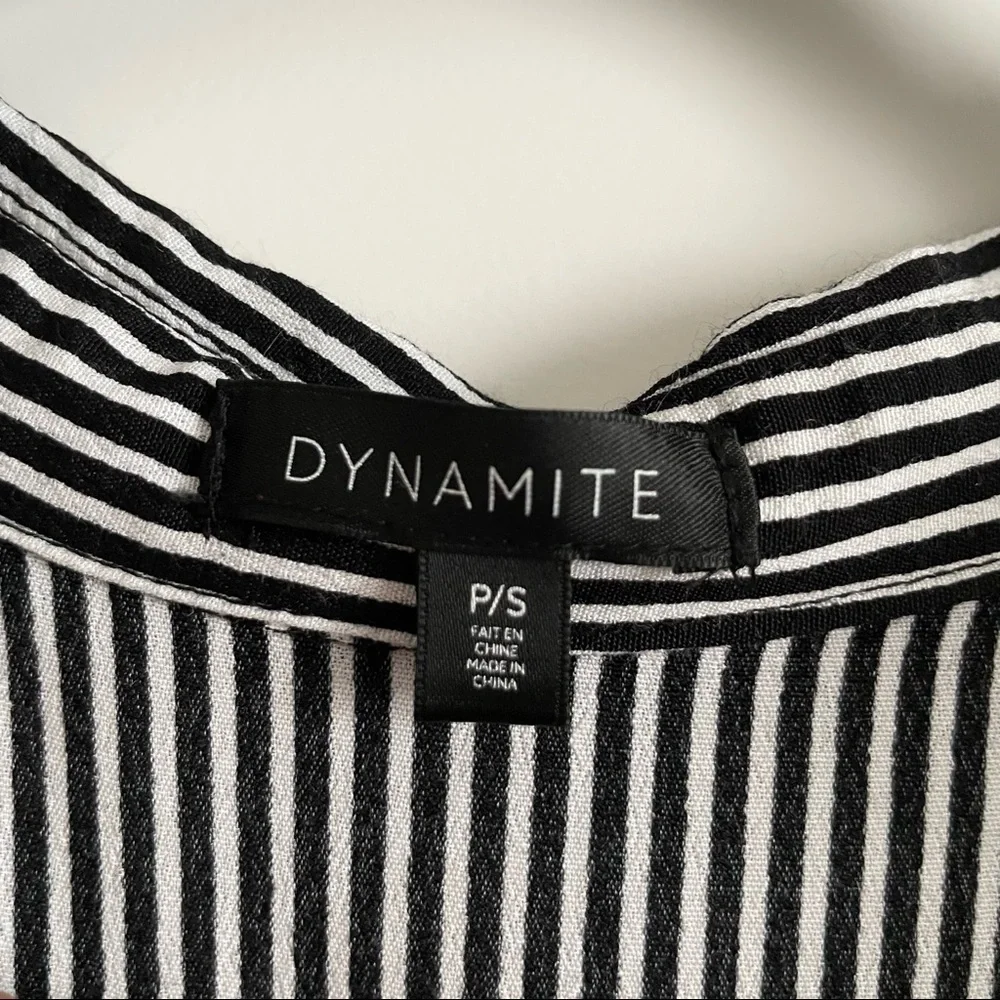 3/$45 Dynamite striped flowy Blosue - Picture 2 of 4
